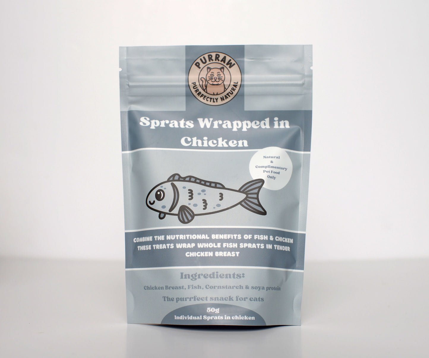 Scrumptious Sprats wrapped in chicken - 50g