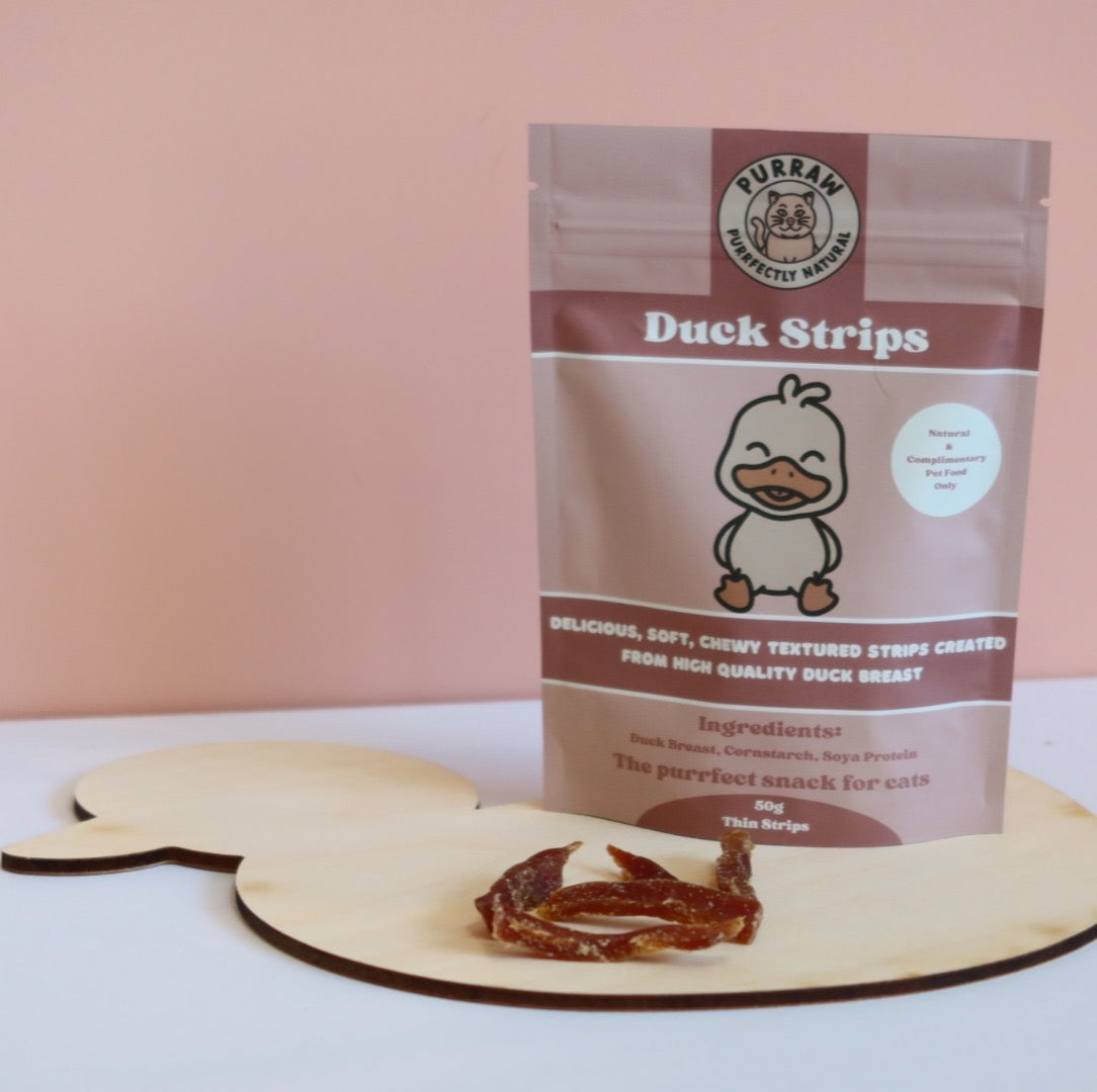 Duck Strips Natural Treats for cats