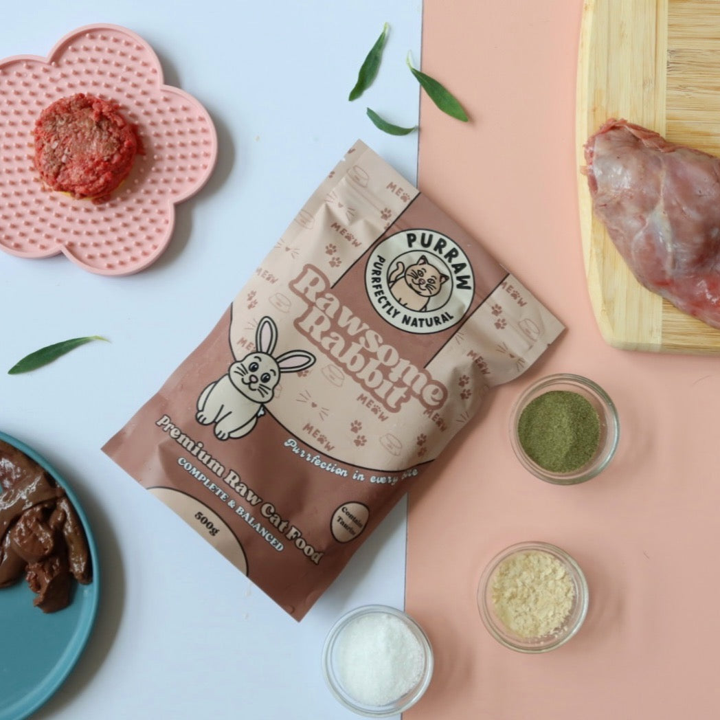 Rawsome Rabbit Raw Cat food
