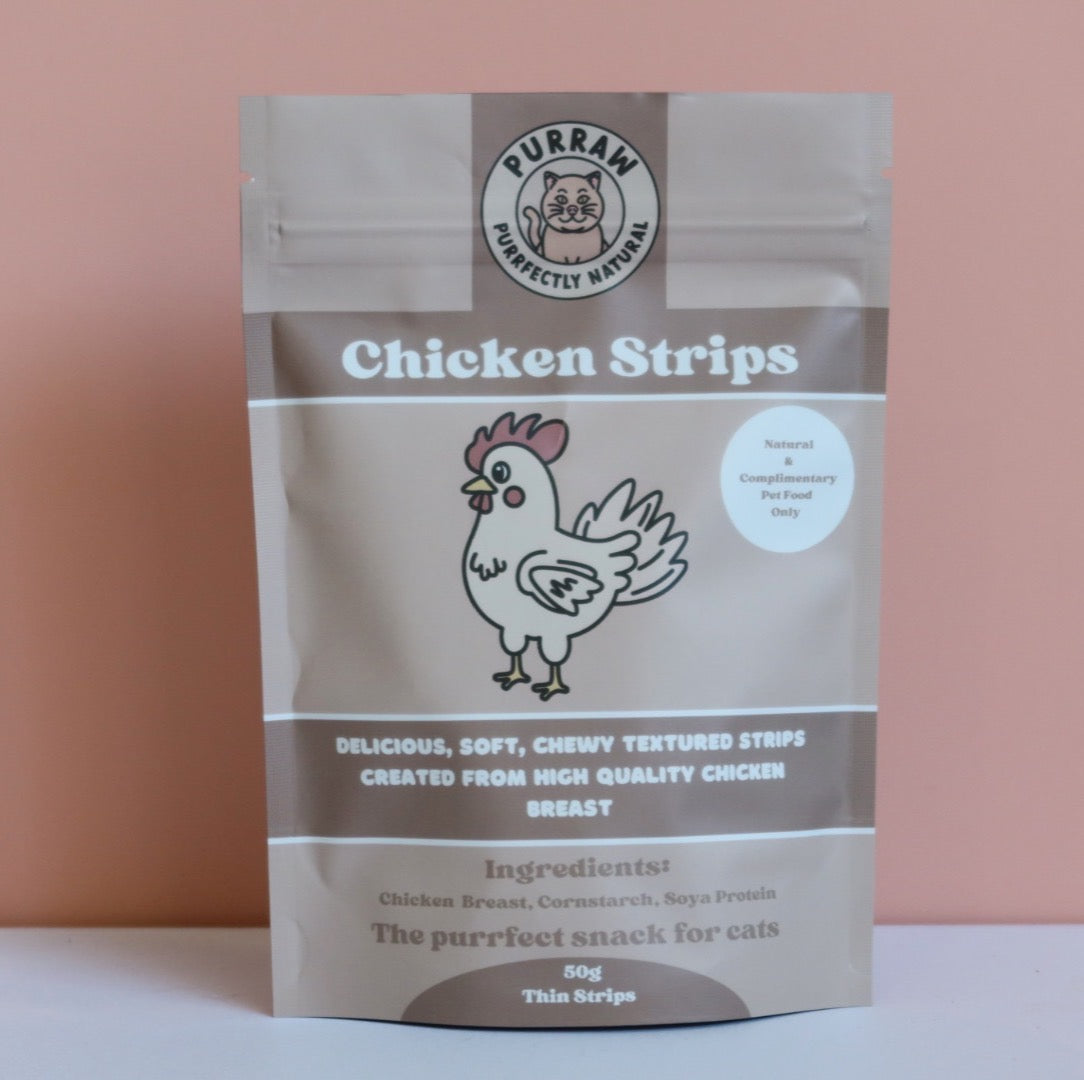 Tasty Soft Chicken Strips - 50g