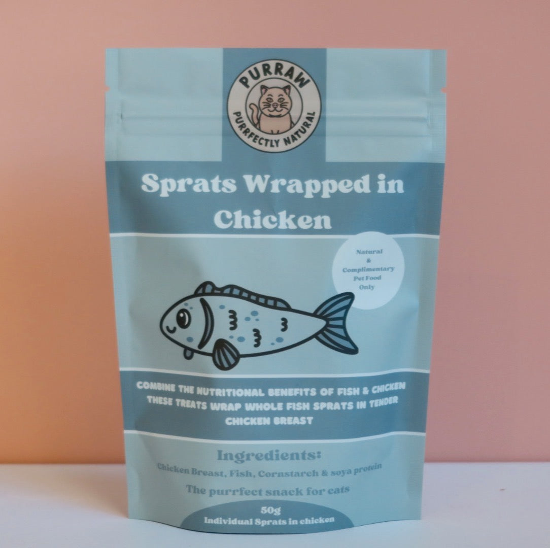 Scrumptious Sprats wrapped in chicken - 50g