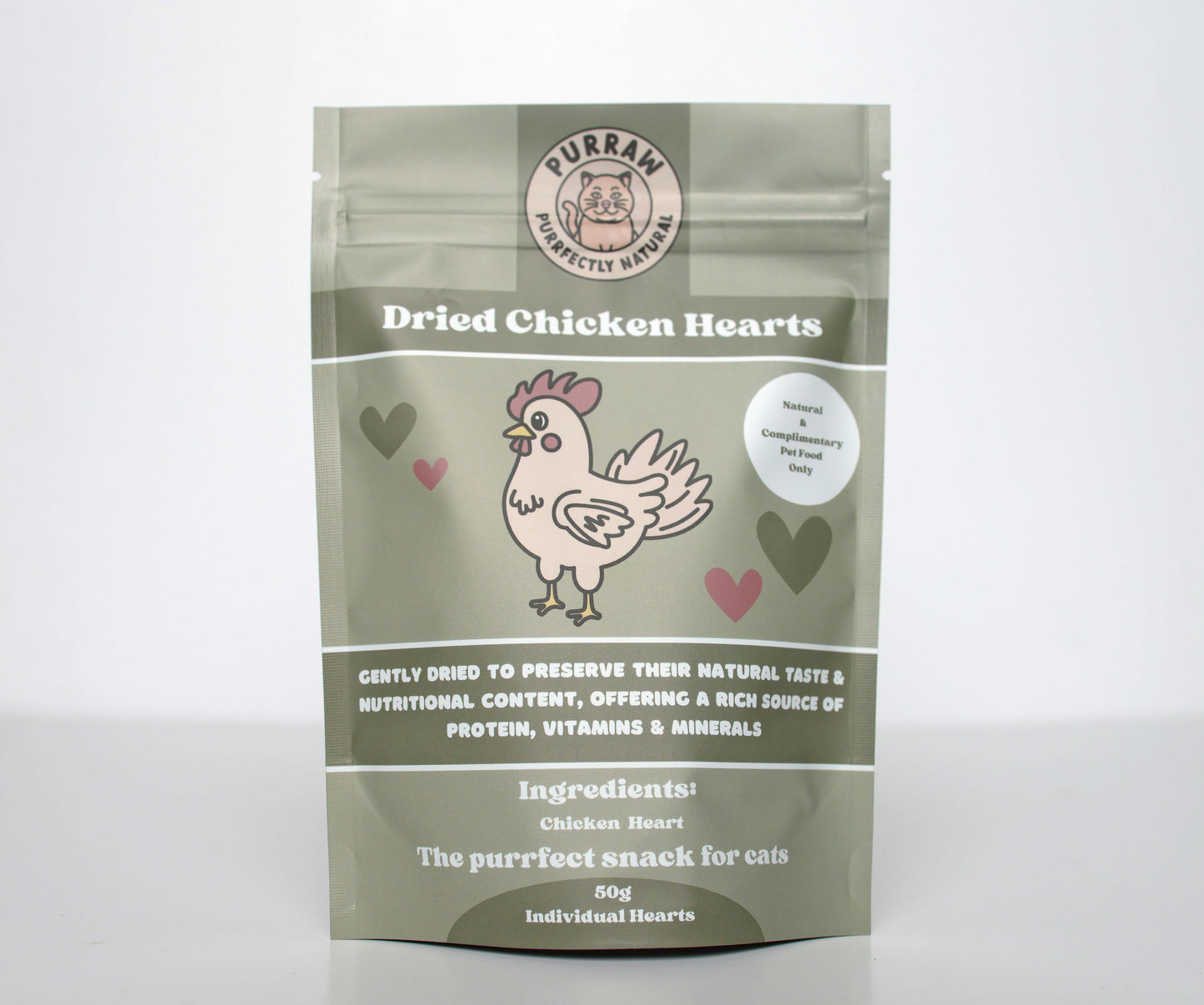 Delicious Dried Chicken Hearts - 50g