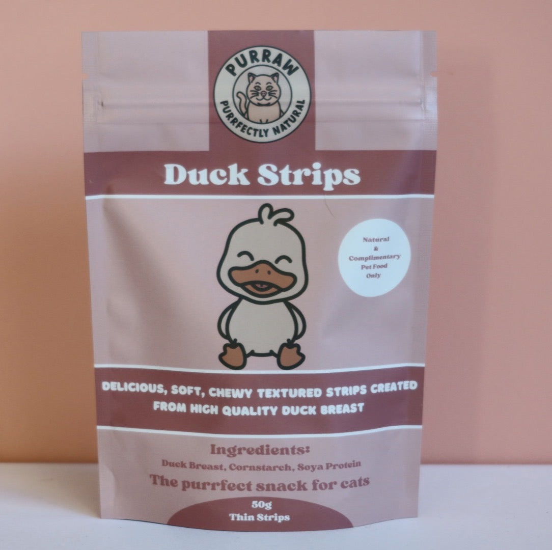Duck Strips Natural Treats for cats 