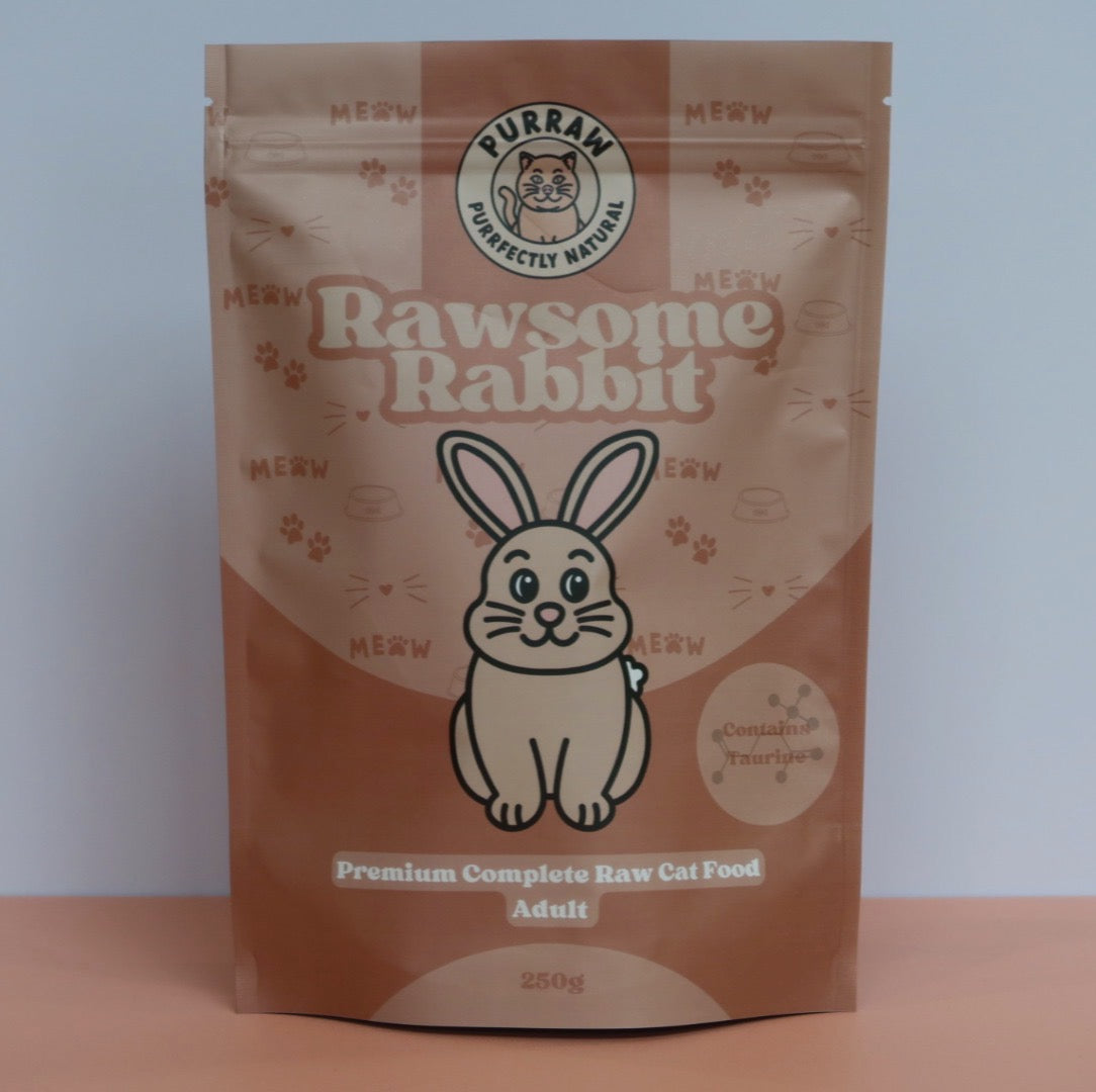 Rabbit Adult Premium Complete Raw Cat Food 500g